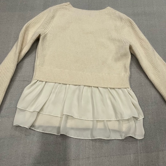 [S]Club Monaco Cream Crew Neck Wool Angora Sweater NWOT - Picture 6 of 7